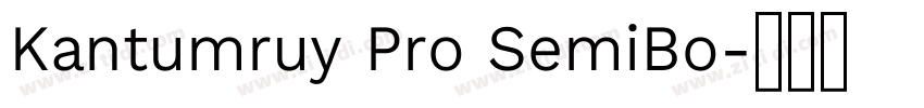 Kantumruy Pro SemiBo字体转换